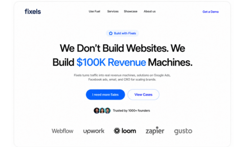 Landing page design